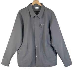 Columbia Men’s Black Mesa Fleece Lined Shirt Jacket  in Gray Size Large
